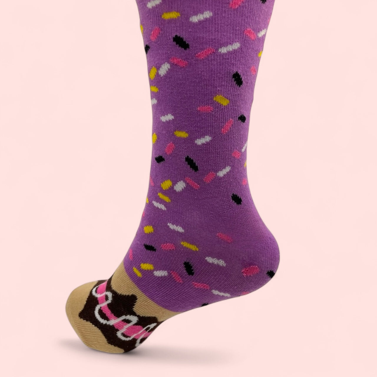 Purple Donut Socks (1 Pair)