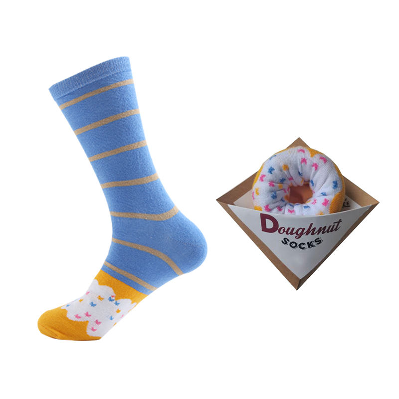 Blue Donut Socks (1 Pair)