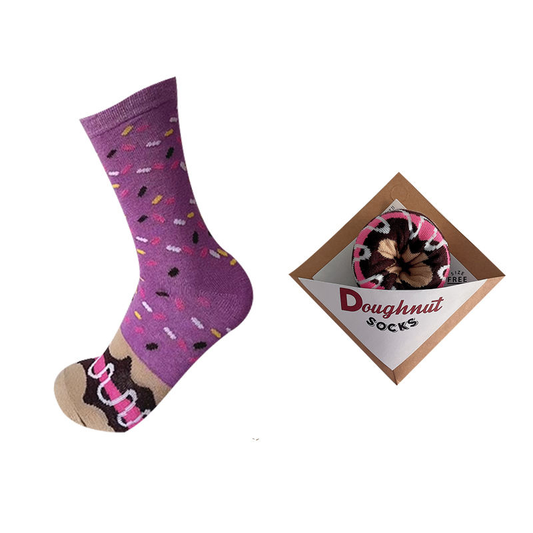 Purple Donut Socks (1 Pair)