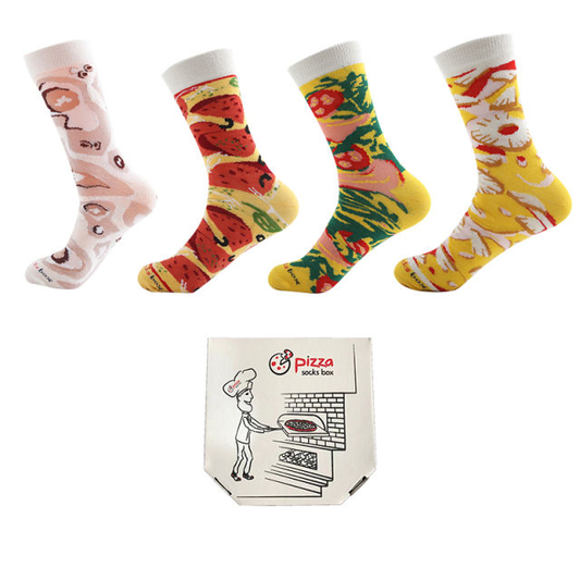 Meaty Pizza Socks (4 Pairs)