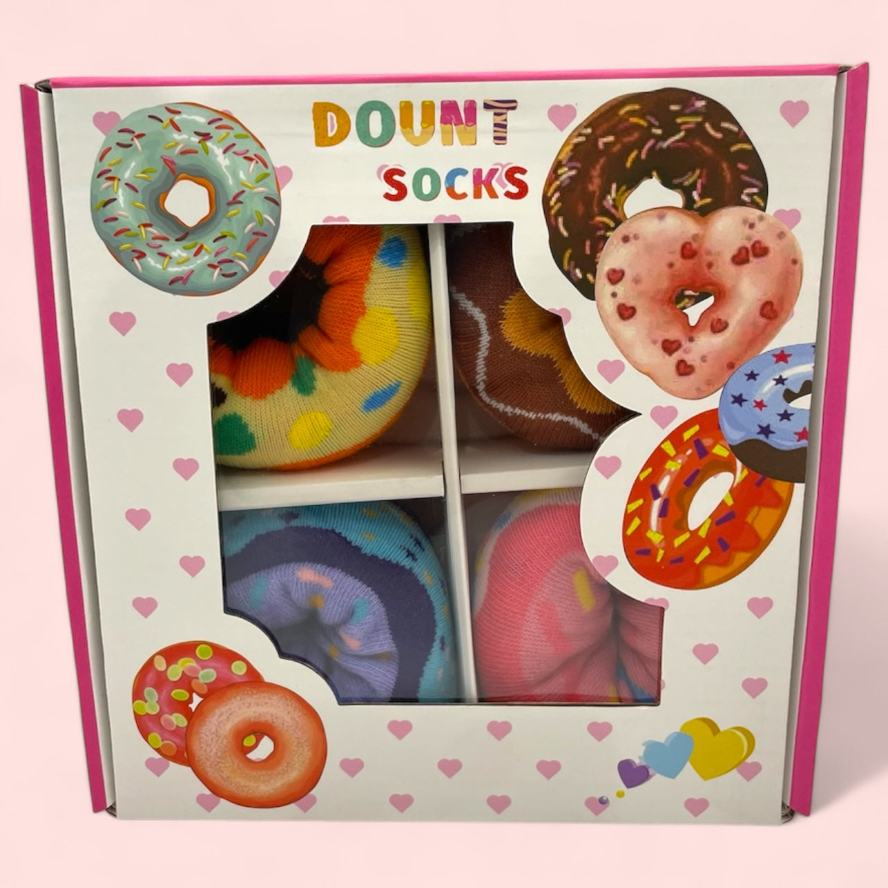 Donut Socks (4 Pairs)